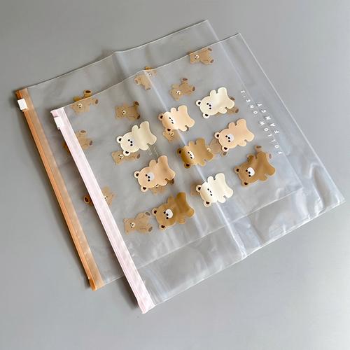 大号6个小熊食品级加厚自封袋 多功能大容量保鲜袋